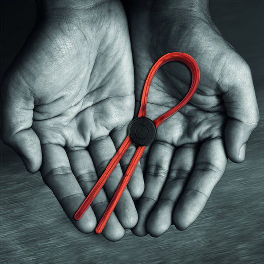 Gabbia per Pene a Tre Anelli VelvOr Rooster Ragnar Rosso