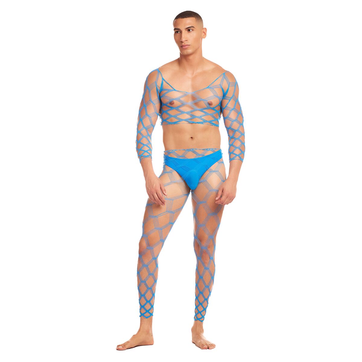 Set di Lingerie Rainbow Party Azzurro S/M