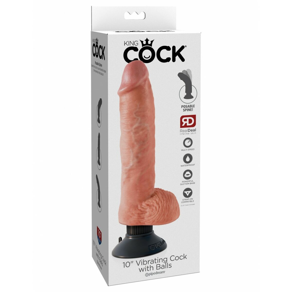 Dildo Realistico Pipedream - King Cock Naturale