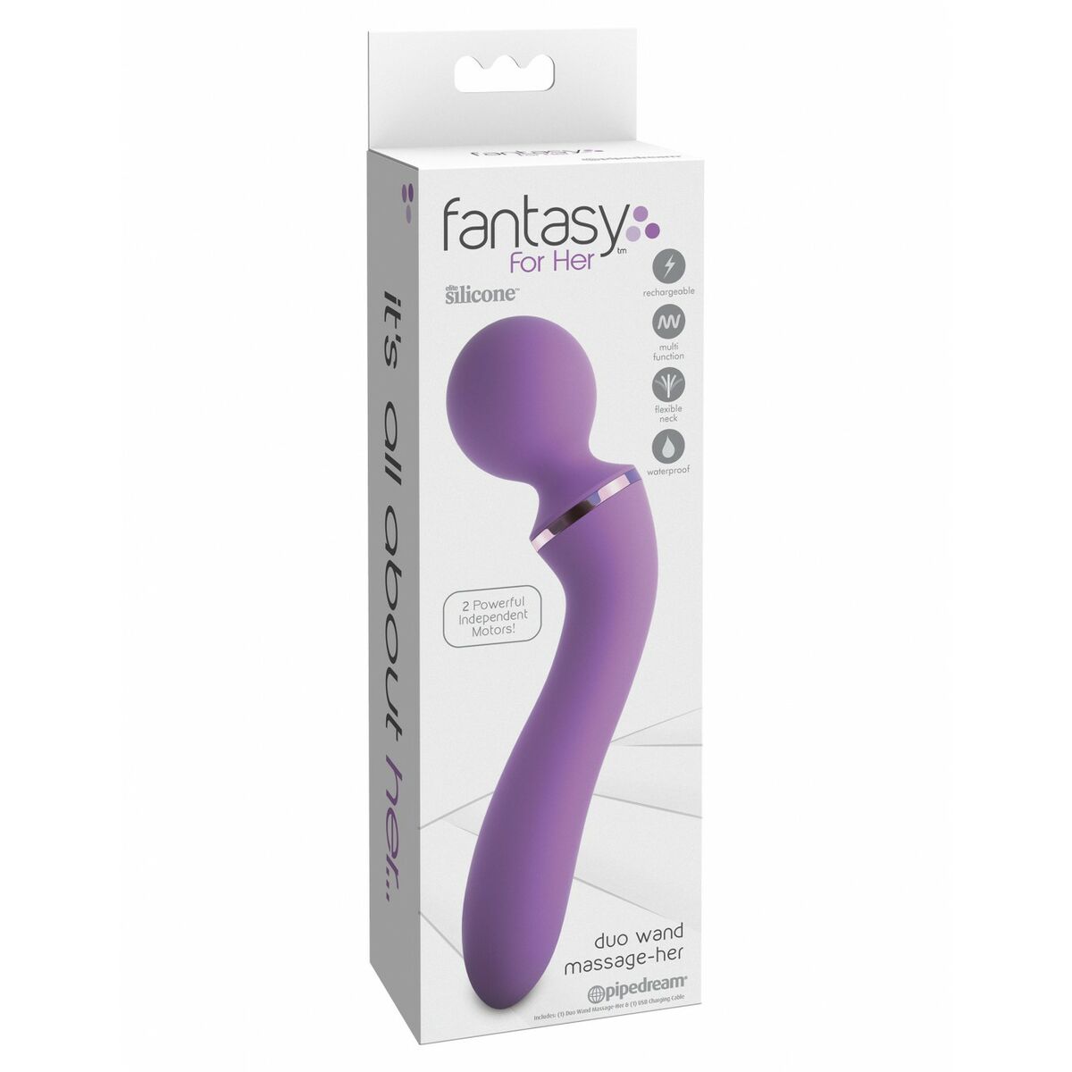 Massaggiatore Pipedream Duo Wand Viola