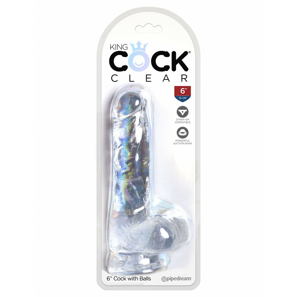 Dildo Realistico Pipedream - King Cock Trasparente