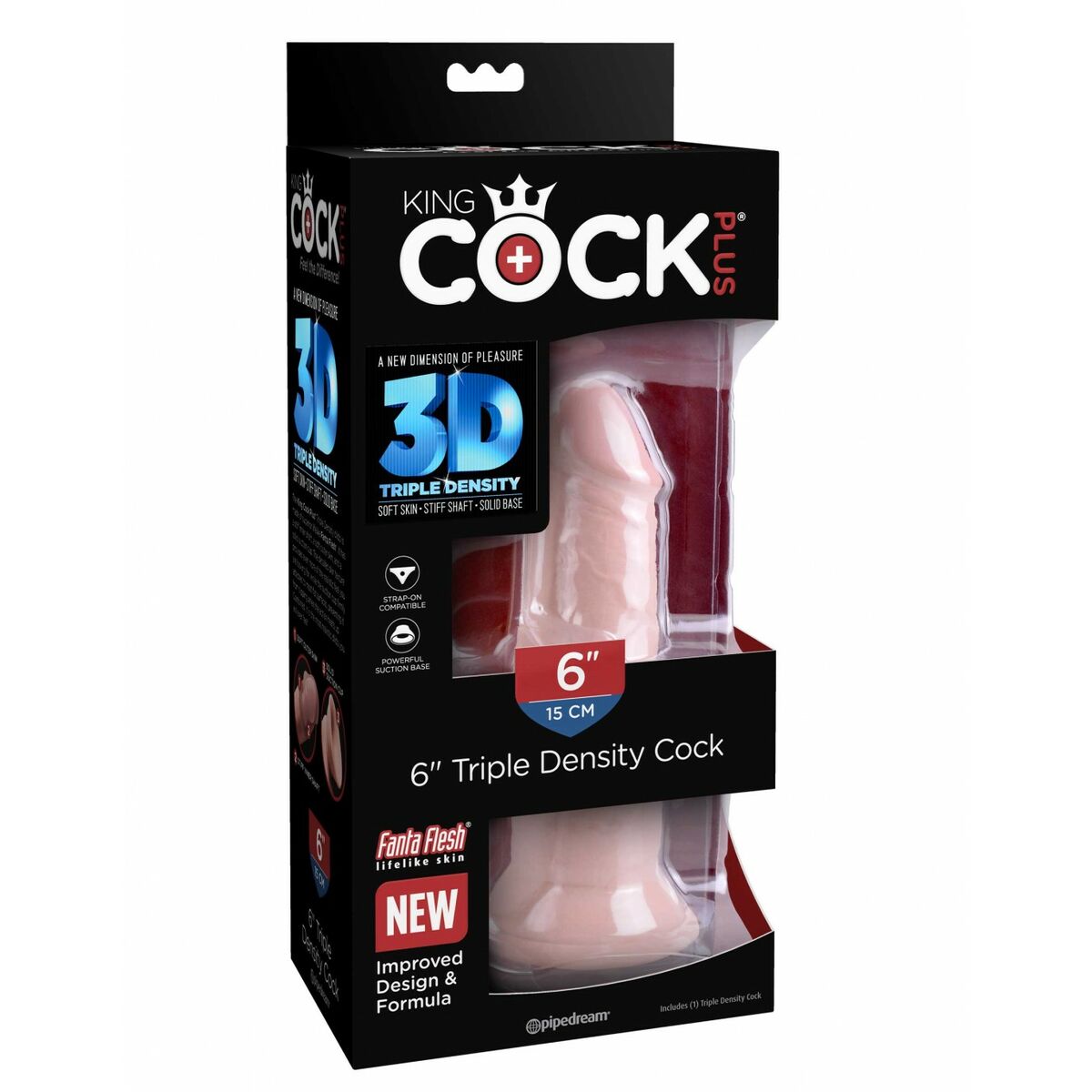 Dildo Realistico Pipedream - King Cock Naturale