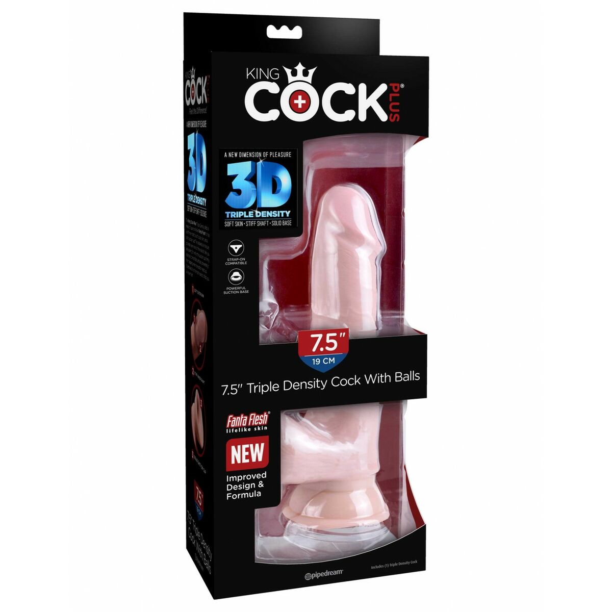 Dildo Realistico Pipedream - King Cock Naturale
