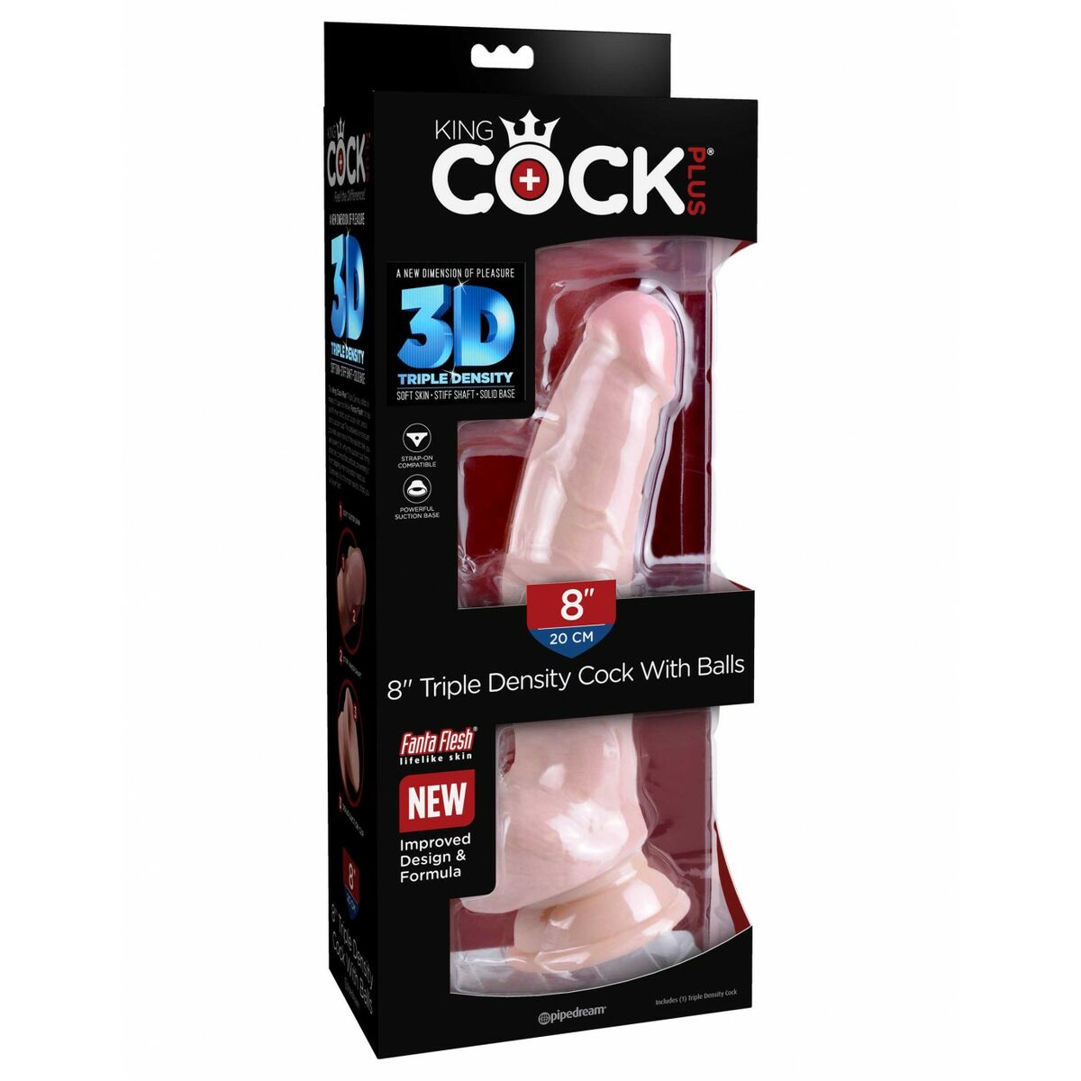 Dildo Realistico Pipedream - King Cock Naturale
