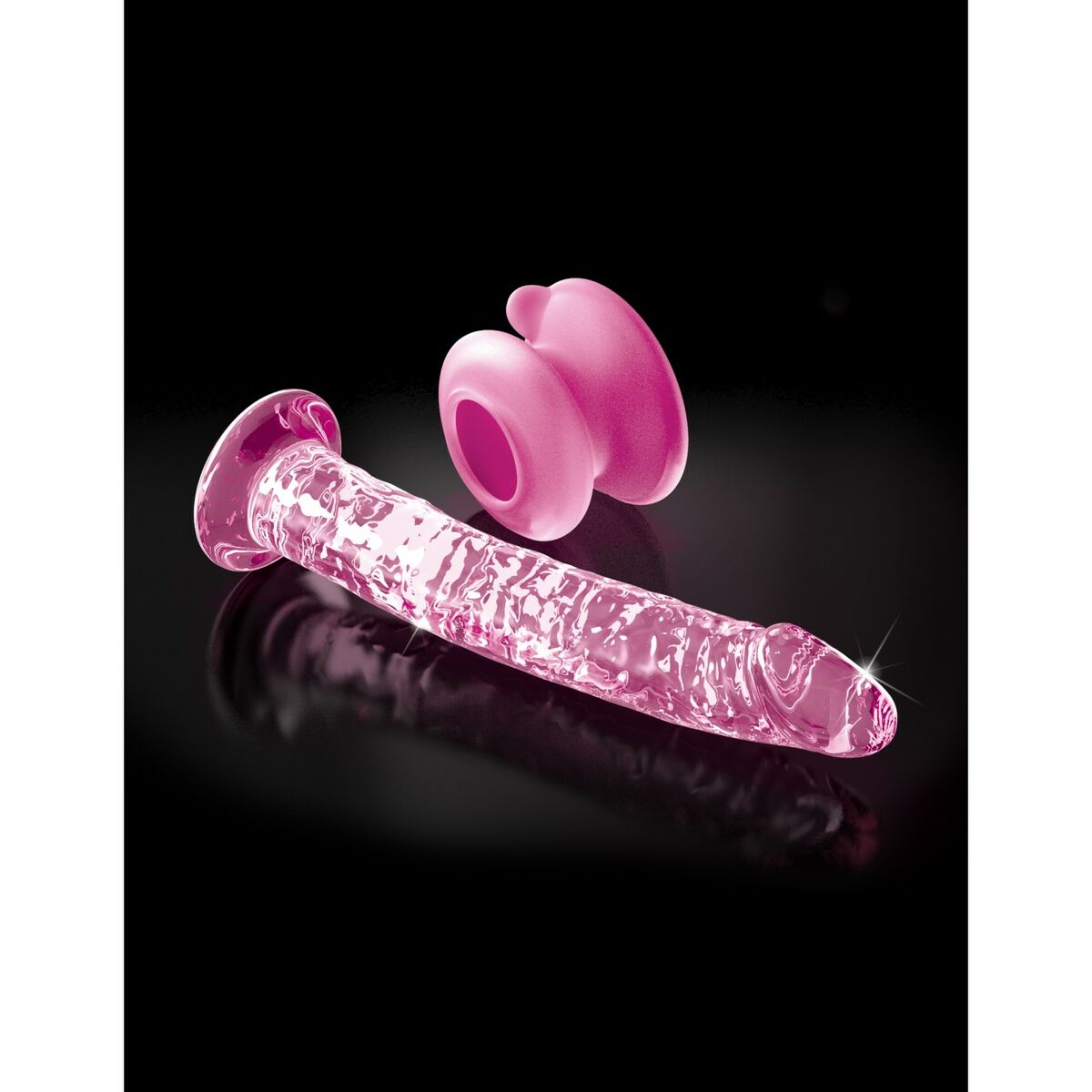 Dildo Realistico Pipedream Vetro Rosa