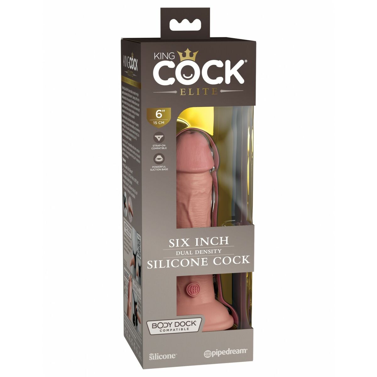 Dildo Realistico Pipedream - King Cock Silicone Naturale