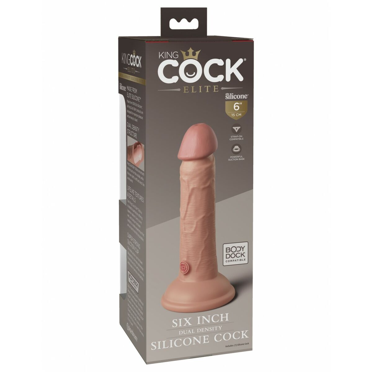 Dildo Realistico Pipedream - King Cock Silicone Naturale