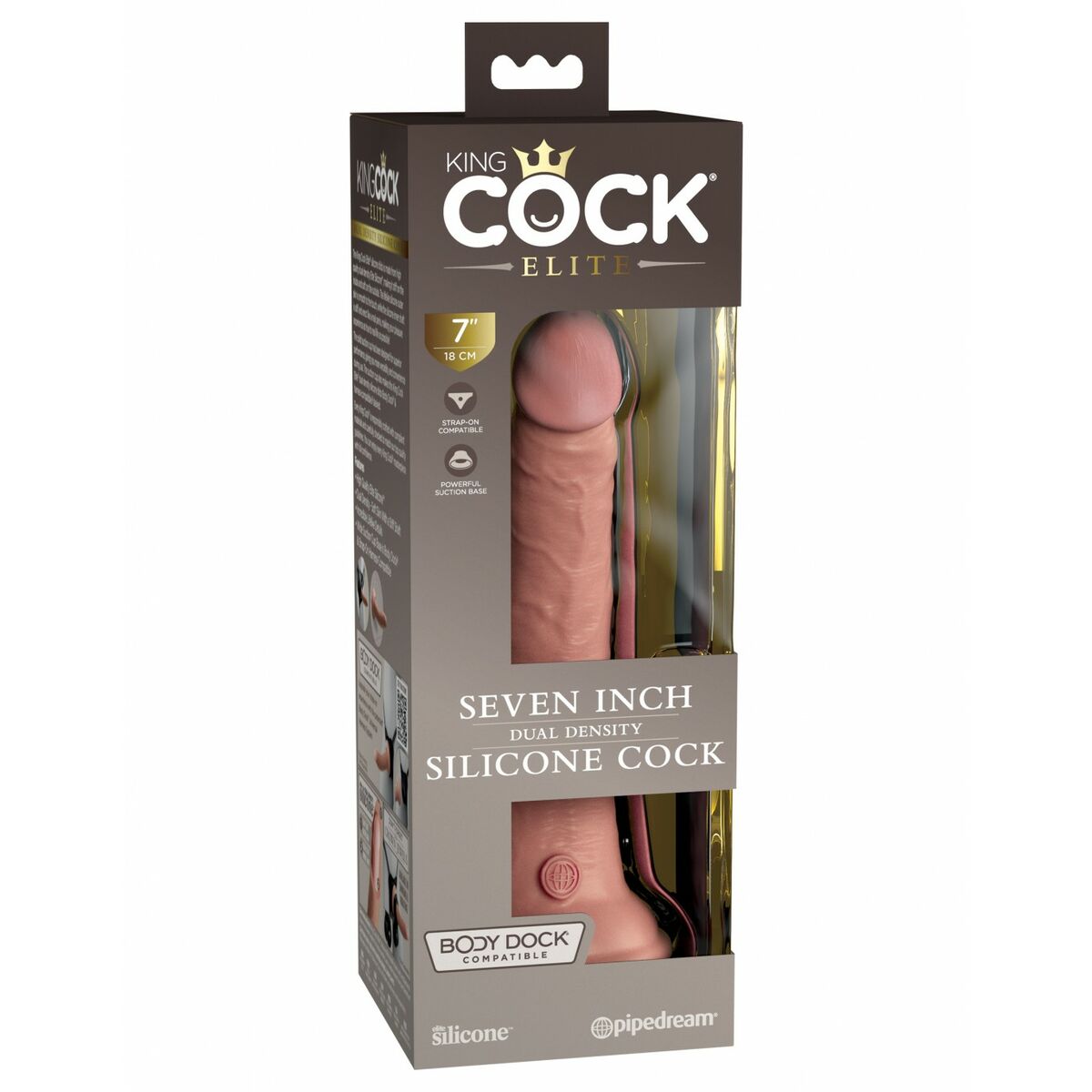 Dildo Realistico Pipedream - King Cock Silicone Naturale