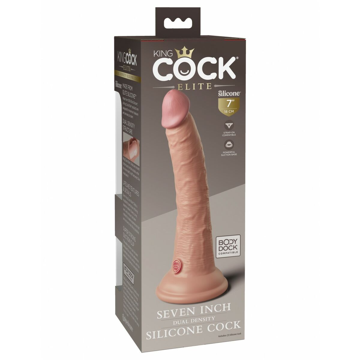 Dildo Realistico Pipedream - King Cock Silicone Naturale