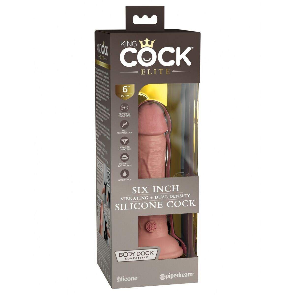 Dildo Realistico Pipedream - King Cock Silicone (15 cm)