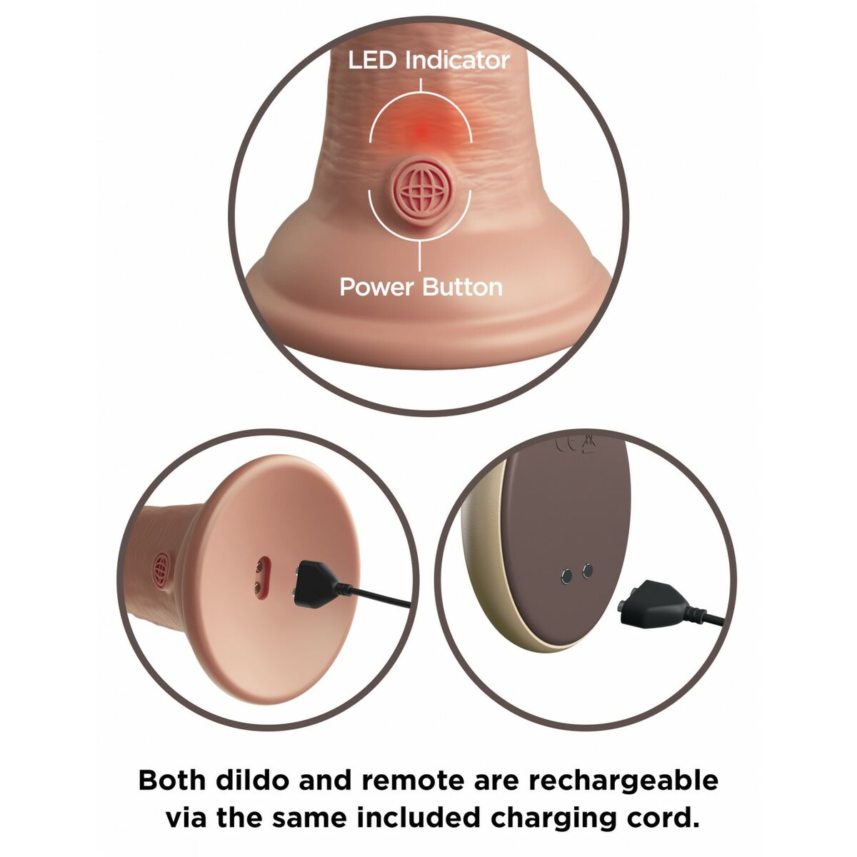 Dildo Realistico Pipedream - King Cock Silicone