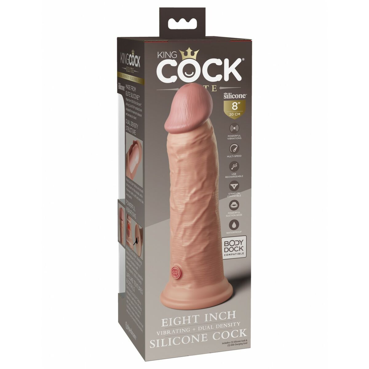 Dildo Realistico Pipedream - King Cock Silicone Naturale