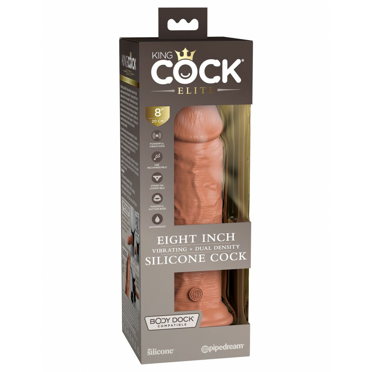 Dildo Realistico Pipedream - King Cock Silicone (20 cm)