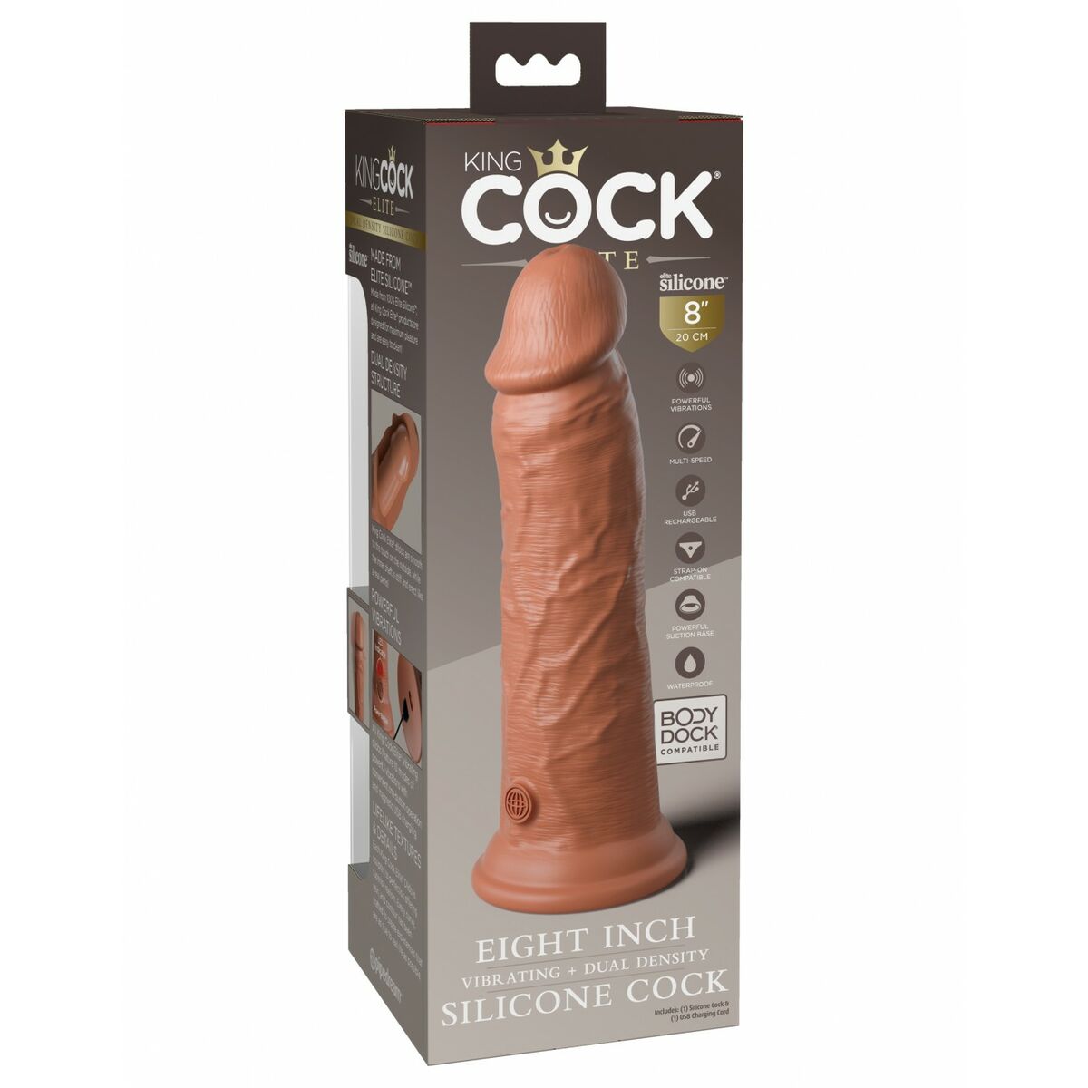 Dildo Realistico Pipedream - King Cock Silicone (20 cm)