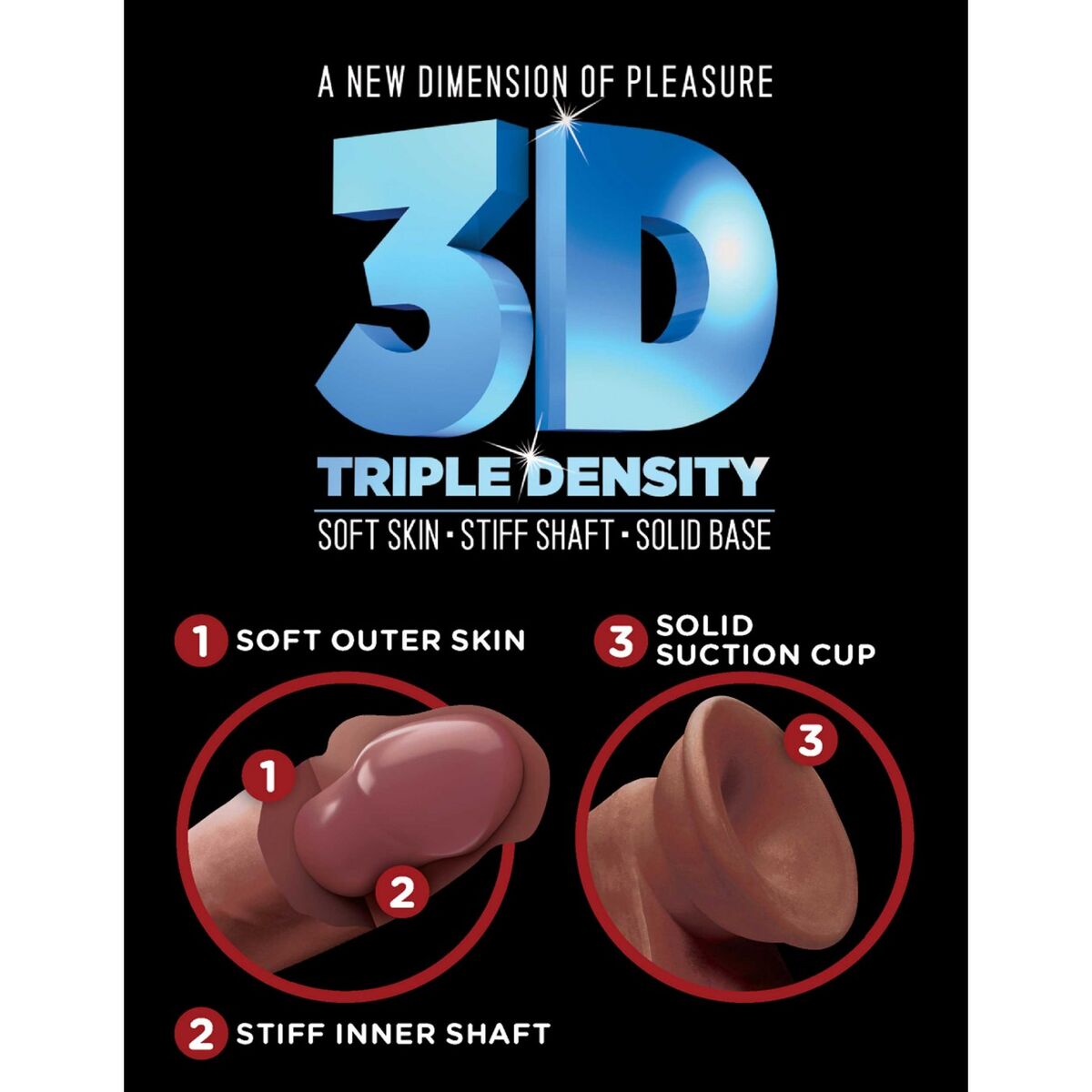 Dildo Realistico Pipedream - King Cock TPE Ø 4,3 cm (15,2 cm)