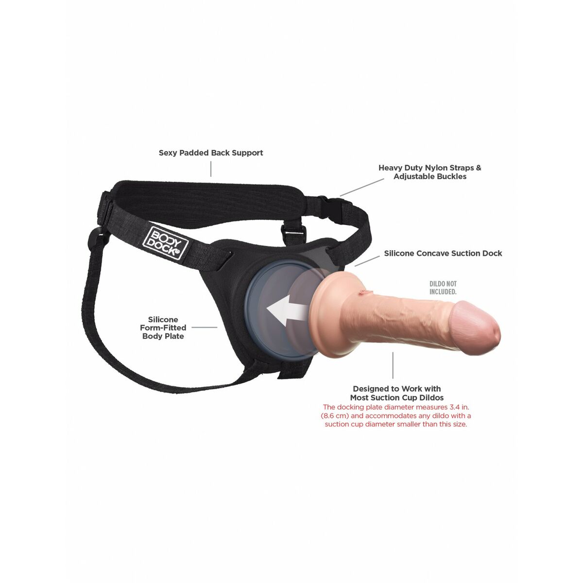 Imbracatura per dildo Pipedream Nero