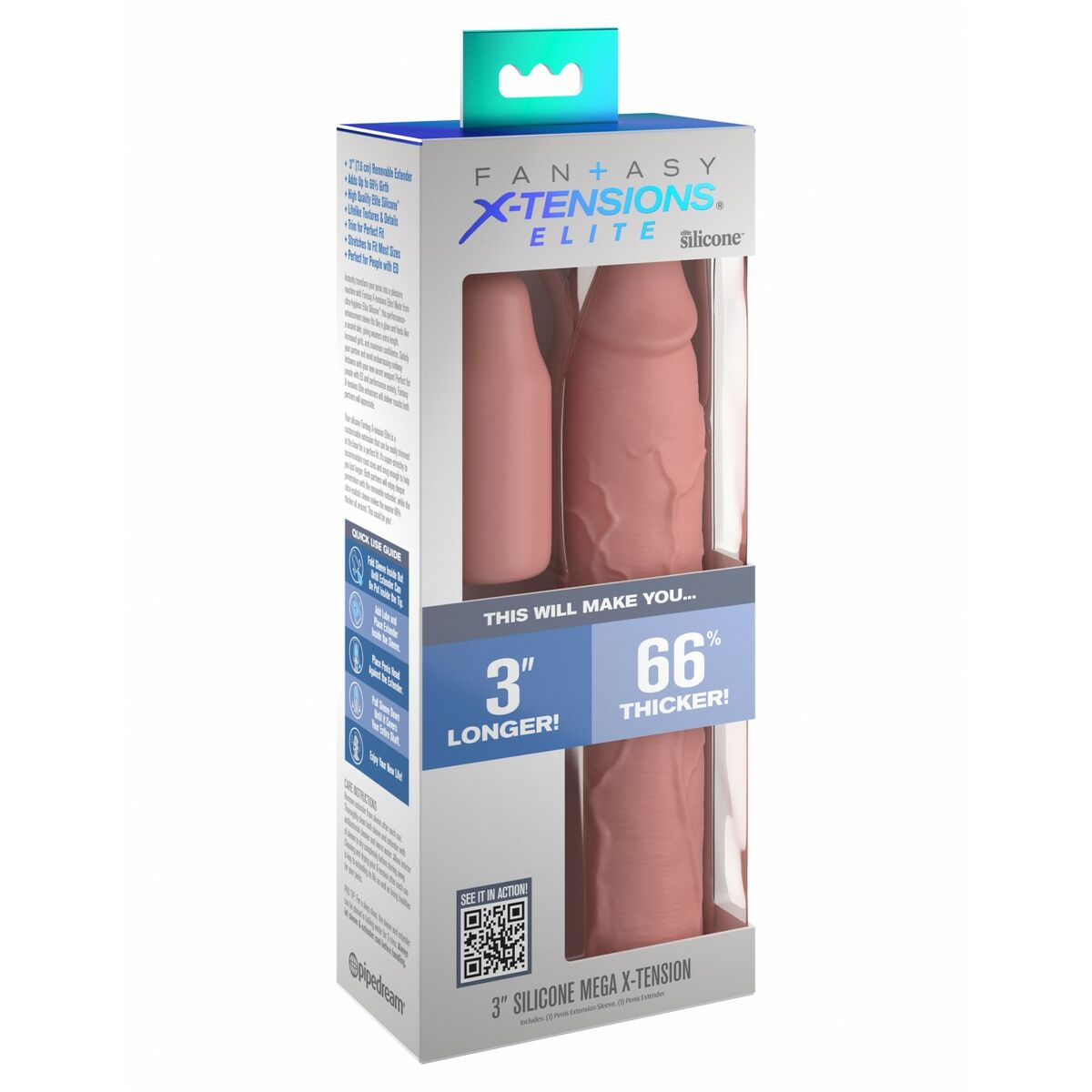 Cover per pene Pipedream 9 Naturale