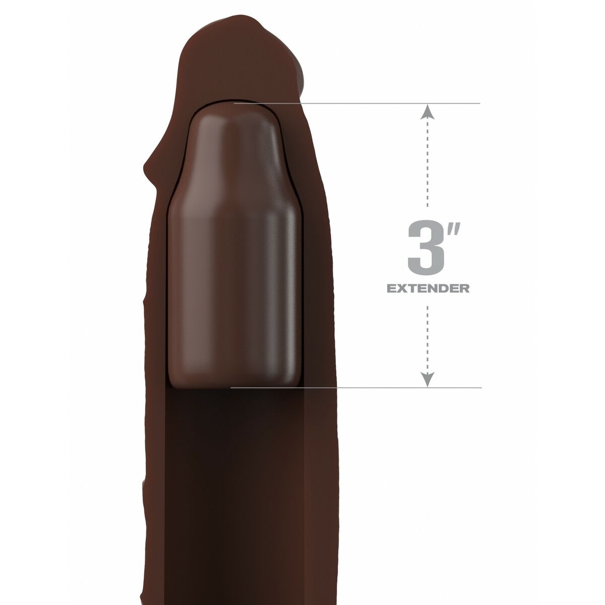 Cover per pene Pipedream 7 Marrone