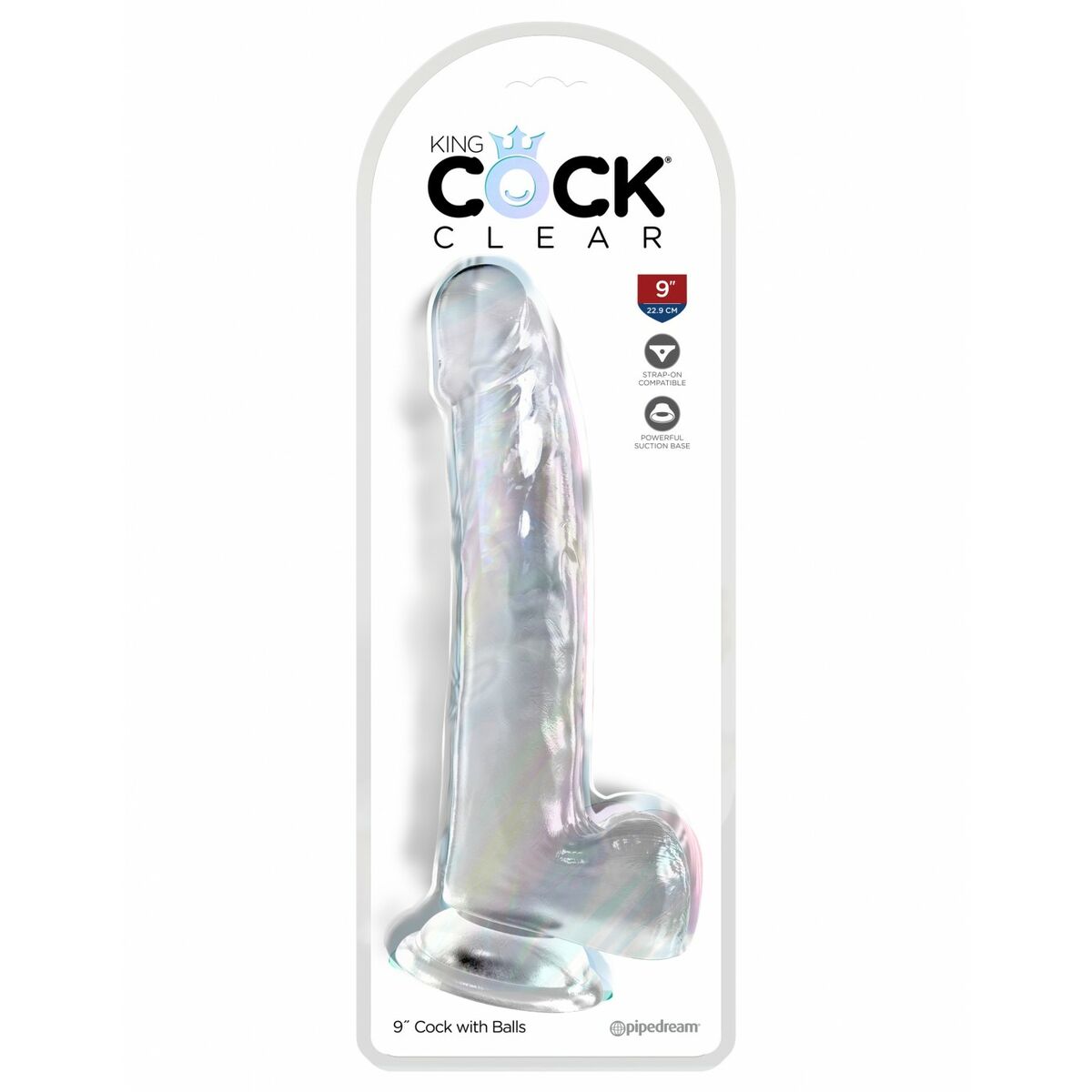 Dildo Realistico Pipedream - King Cock Trasparente