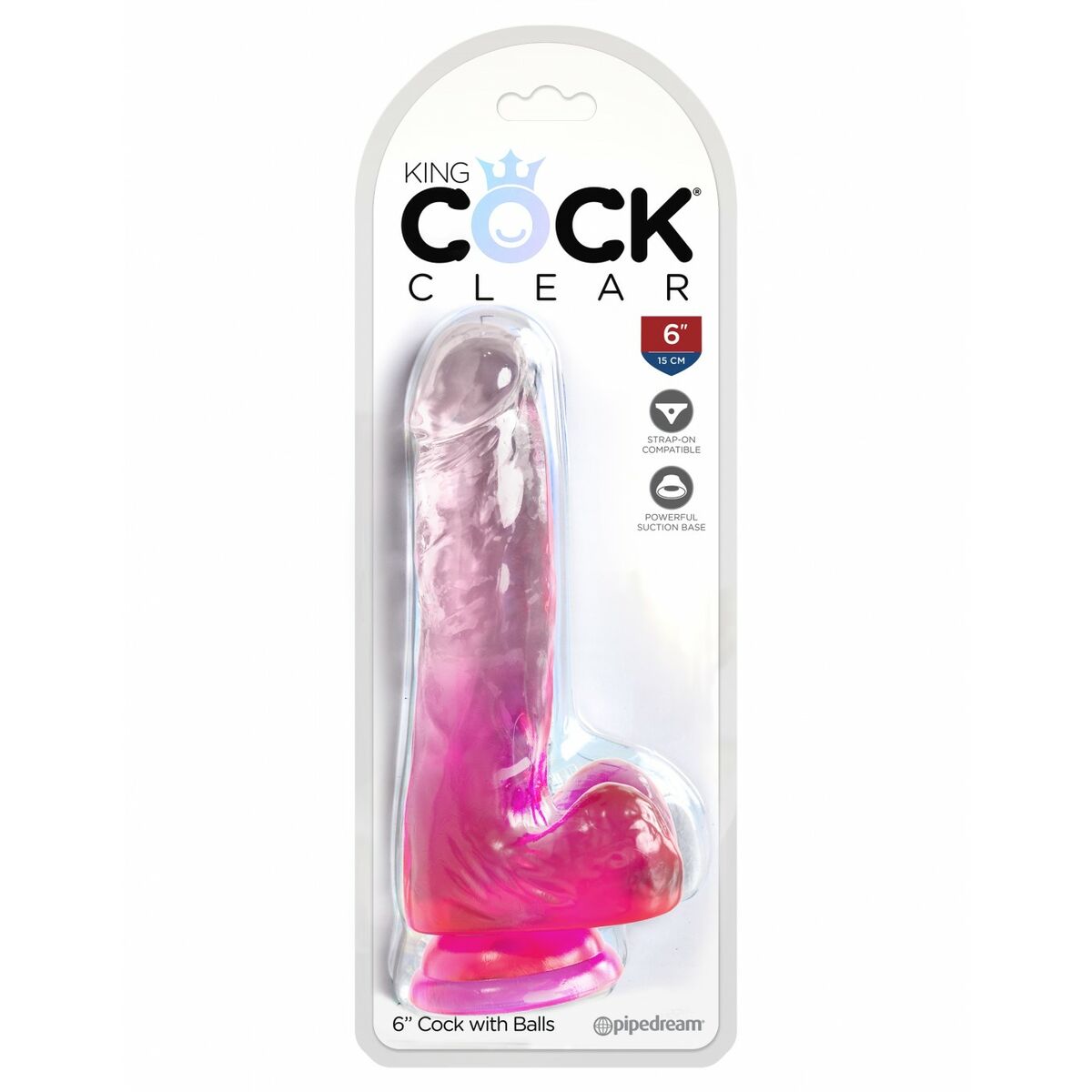 Dildo Realistico Pipedream - King Cock Rosa