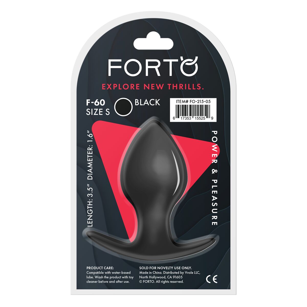 Plug Anale Forto Nero
