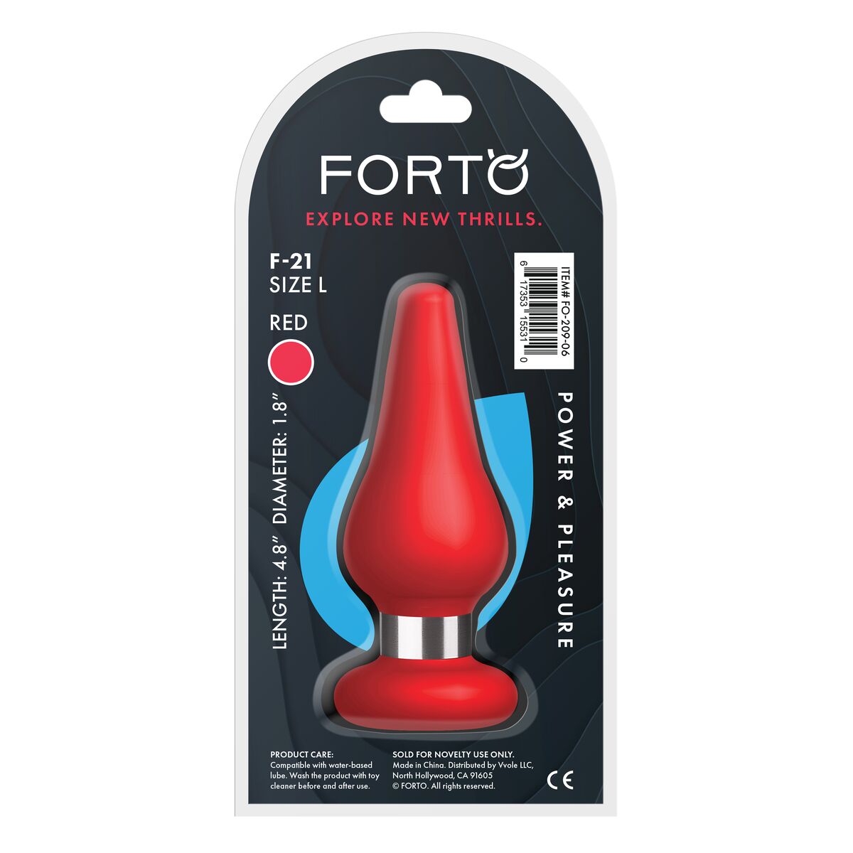 Plug Anale Forto Rosso