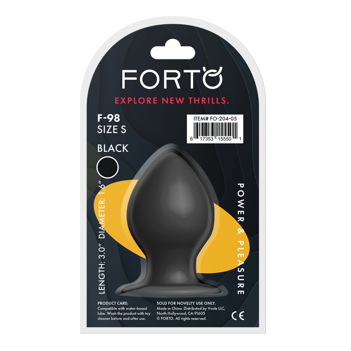 Plug Anale Forto Nero