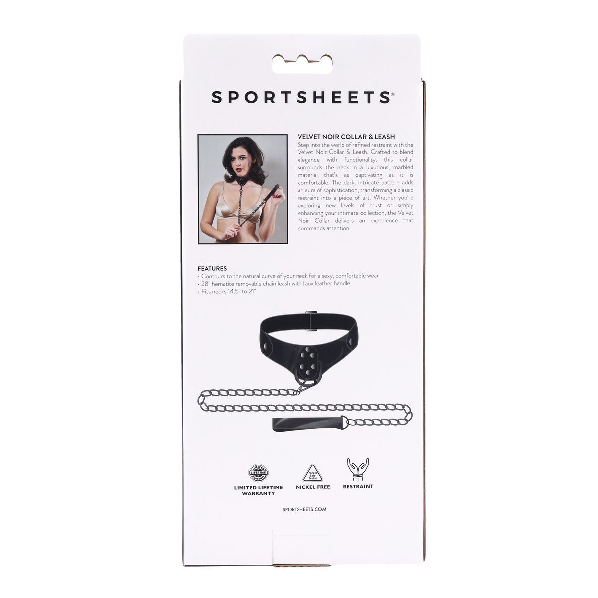 Collana Sportsheets Velvet Noir
