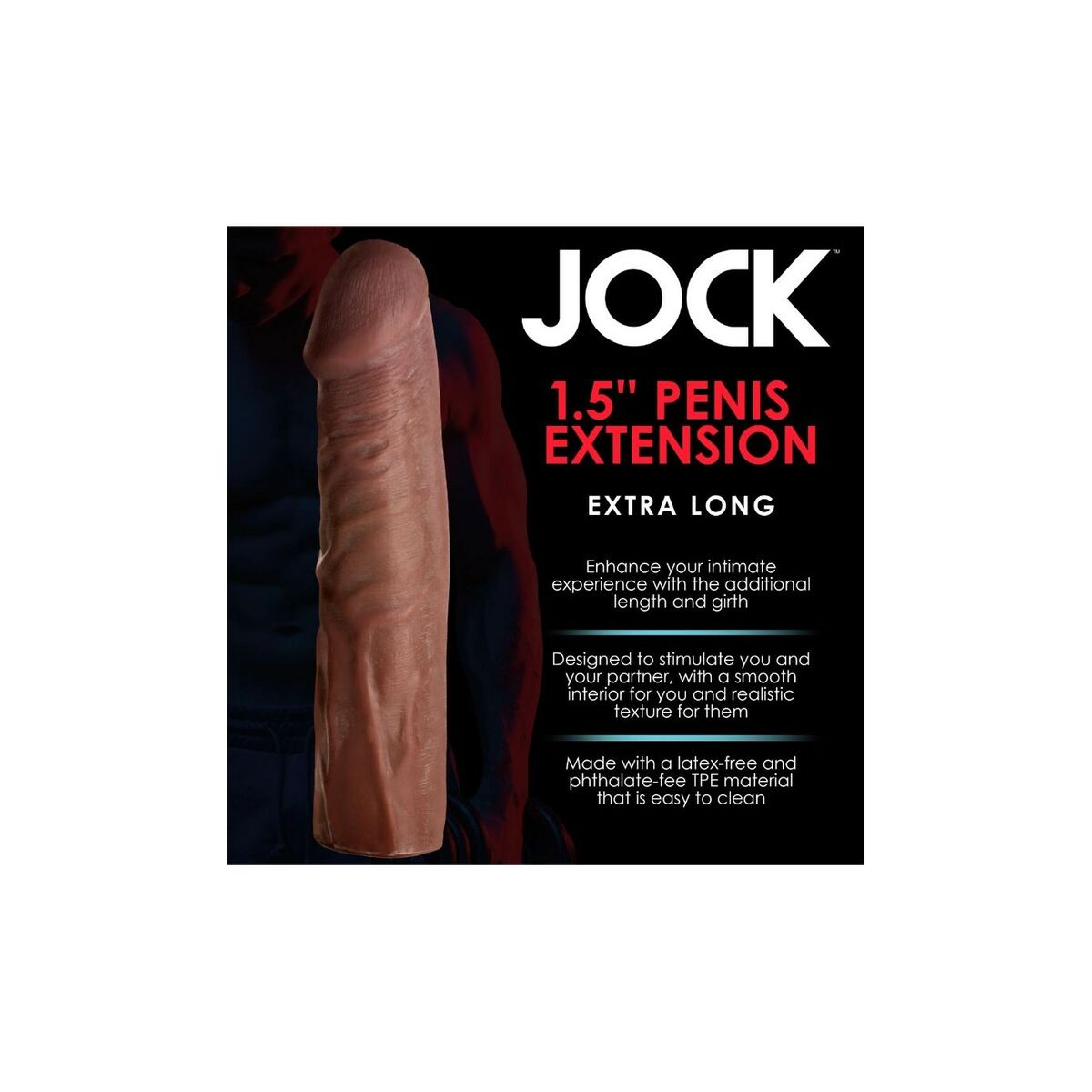 Cover per pene XR Nero Ø 4,8 cm