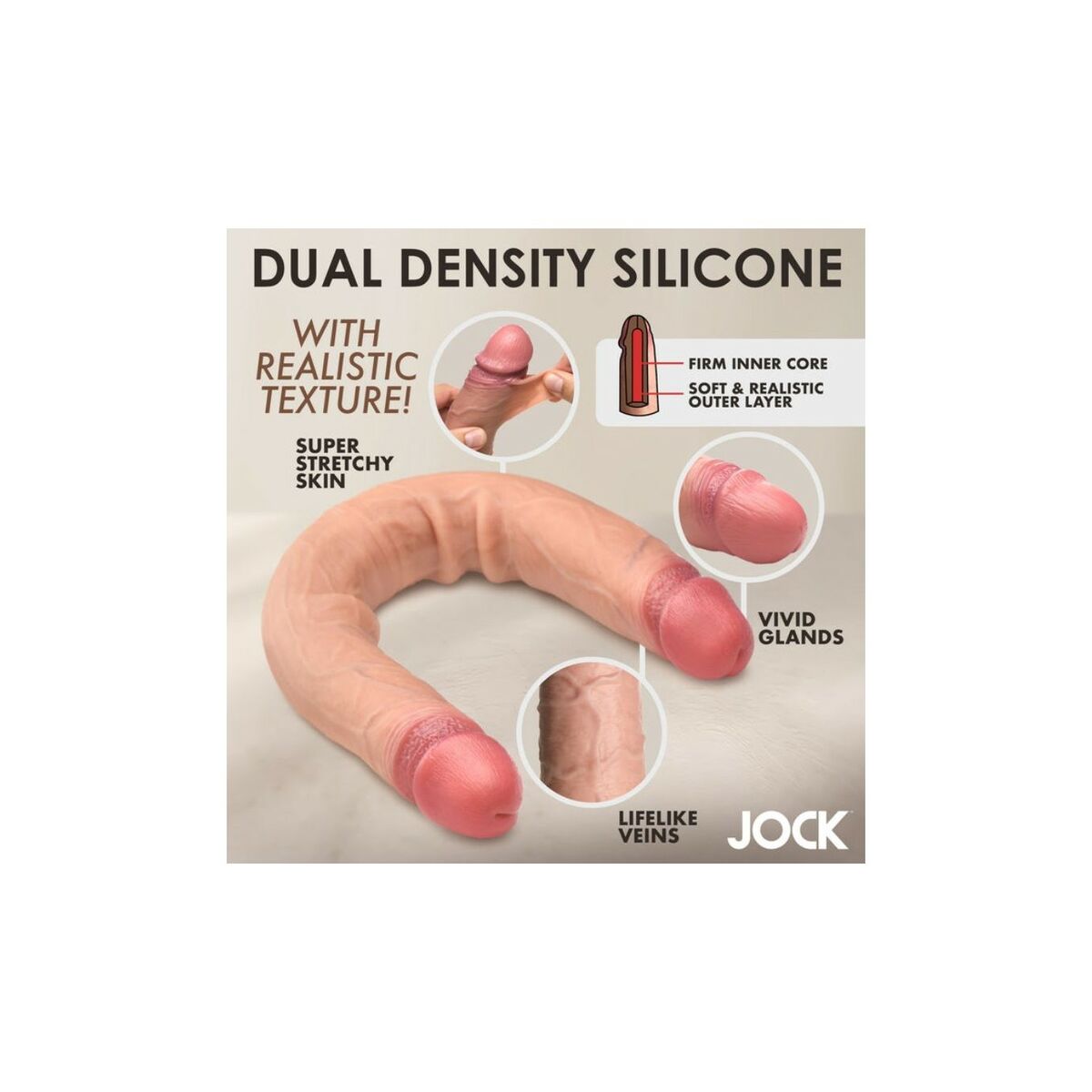 Masturbatore Doppia Penetrazione XR Carne