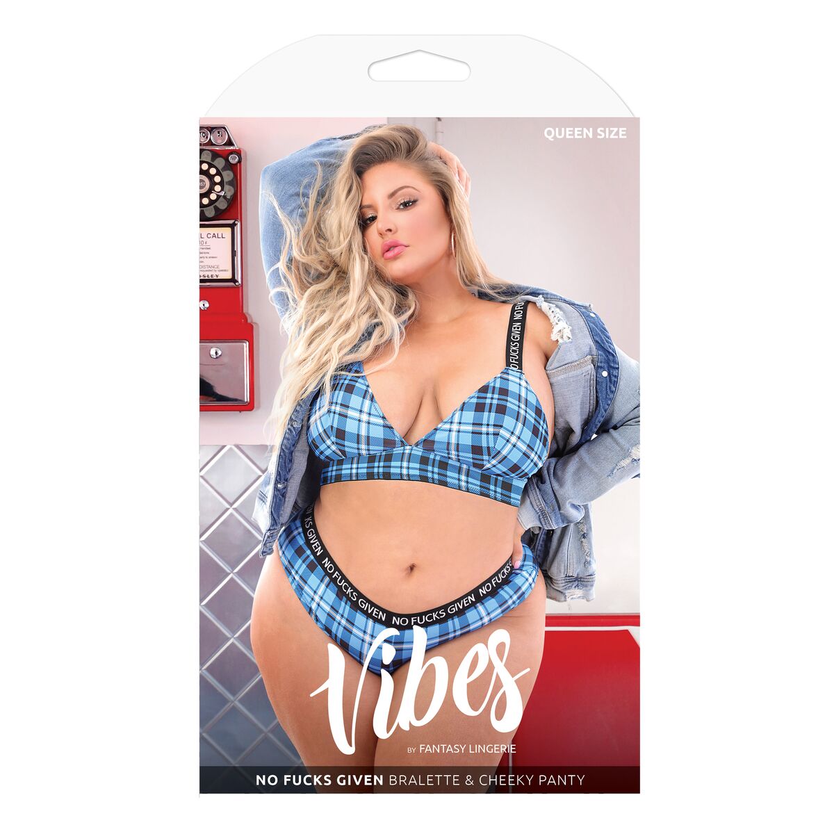 Set di Lingerie Fantasy Lingerie Azzurro (Queen size)