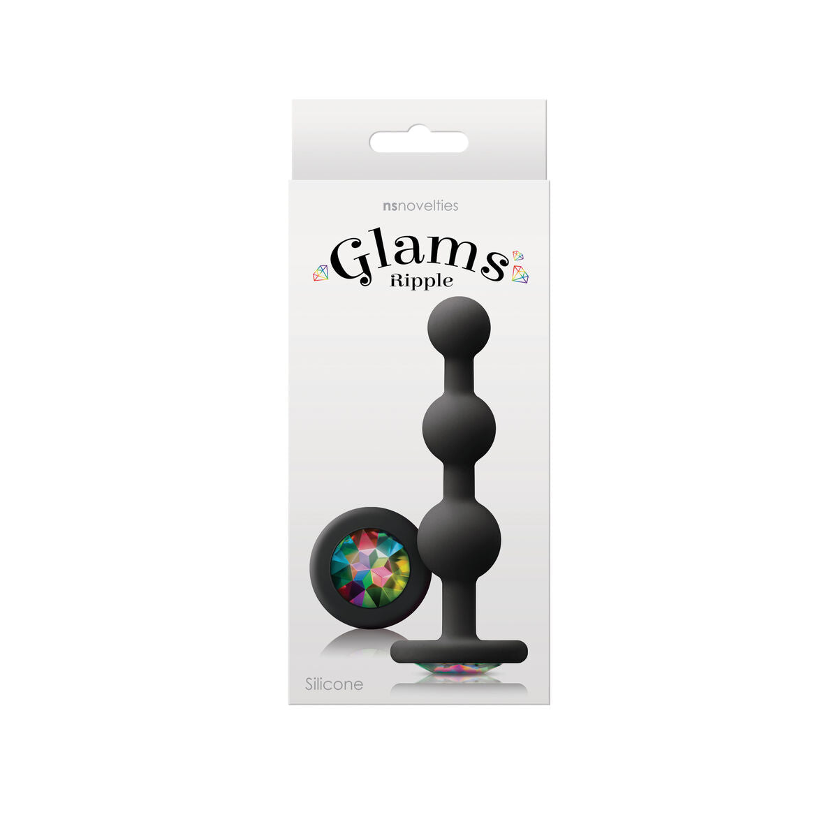 Plug Anale NS Novelties Glams Nero (9 cm)