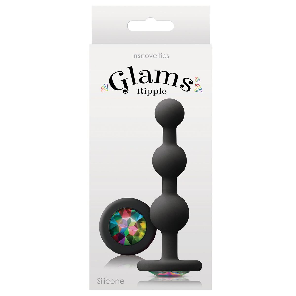 Plug Anale NS Novelties Glams Nero (9 cm)