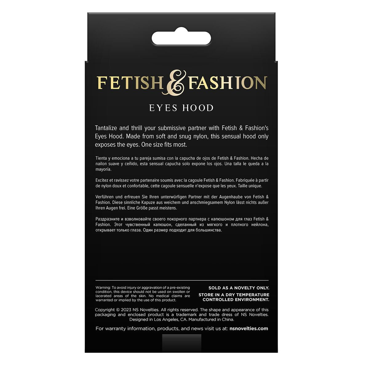 Maschera NS Novelties Fetish & Fashion Bianco