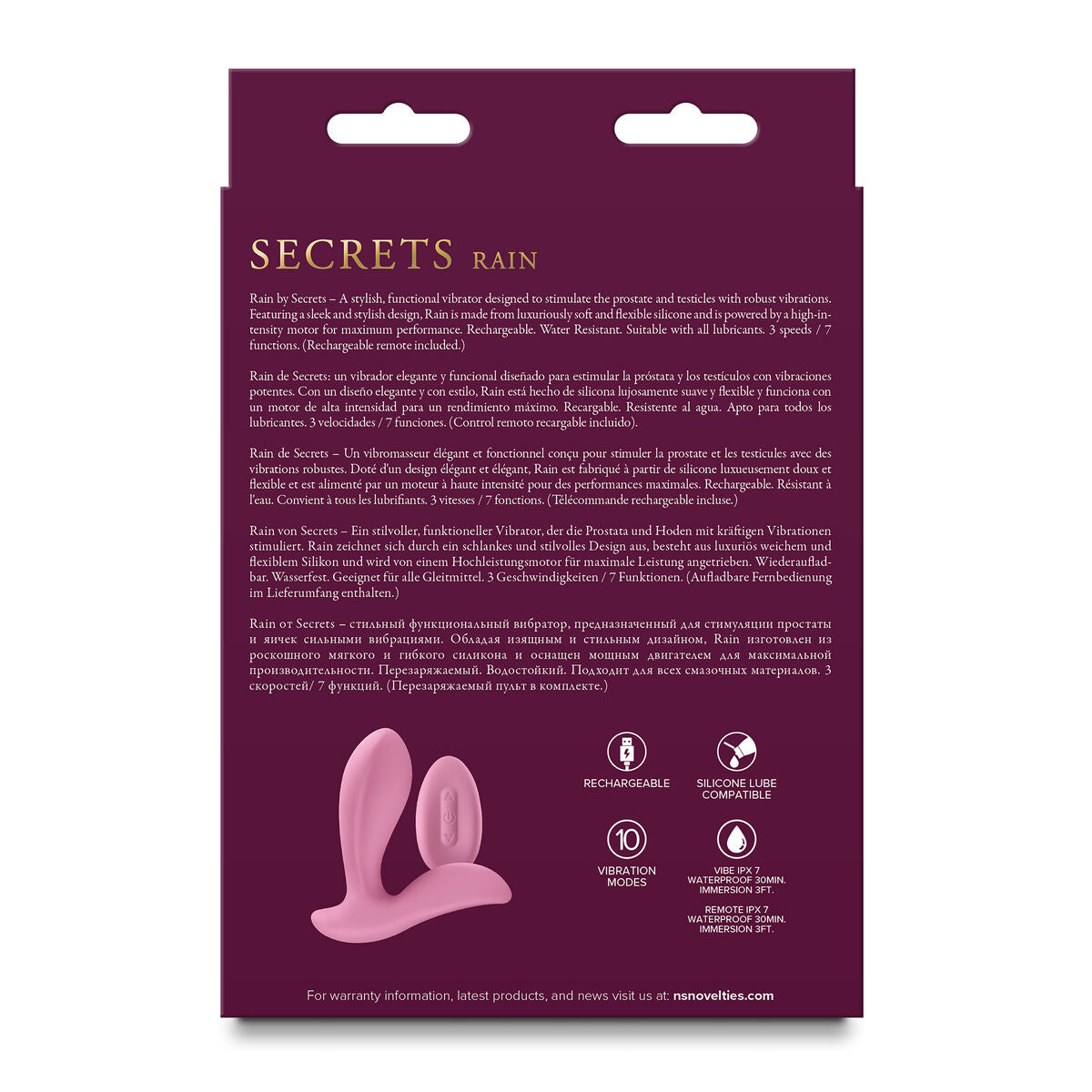 Vibratore Anale NS Novelties Secrets Azzurro