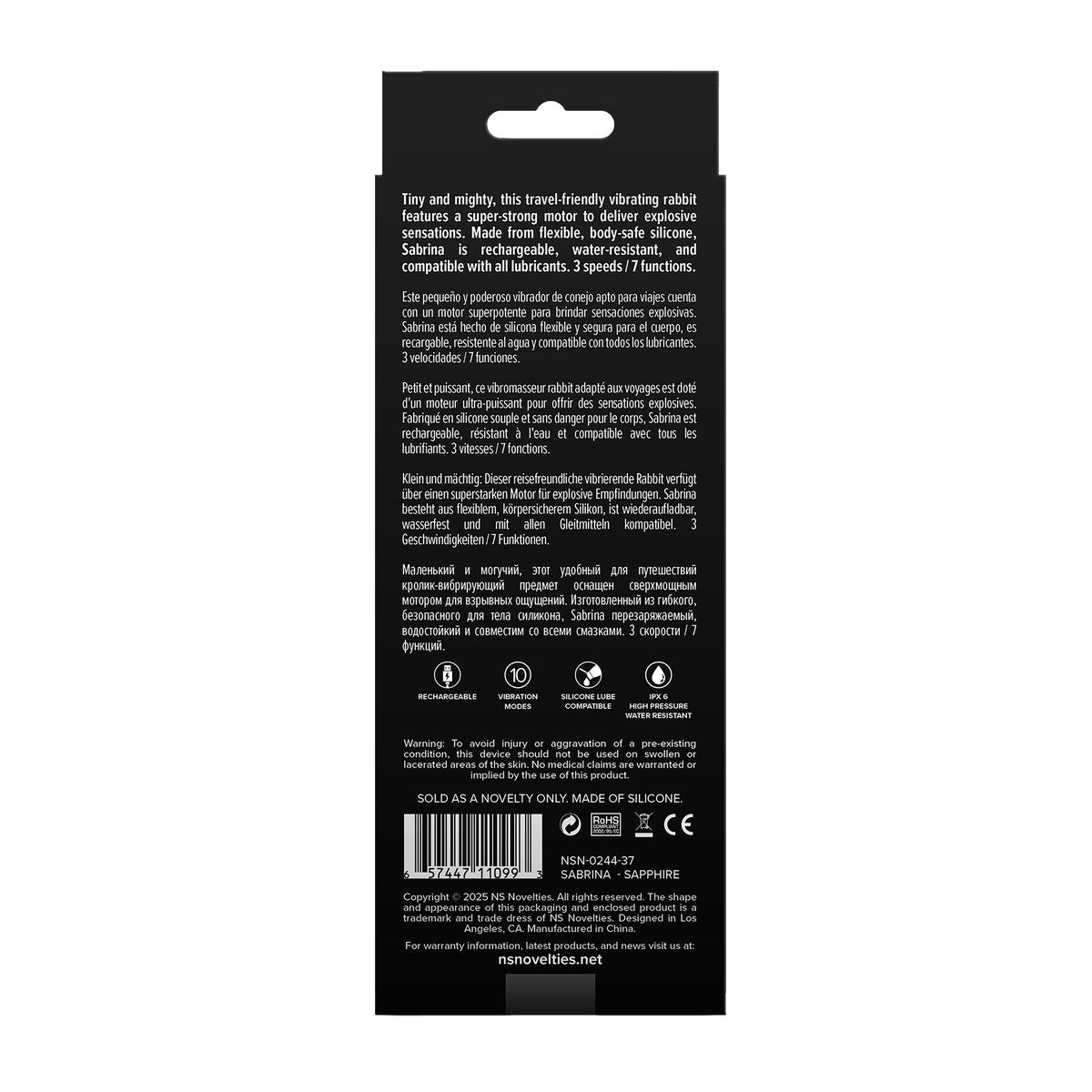 Vibratore per il Punto-G NS Novelties Gold-n-Dreams Azzurro