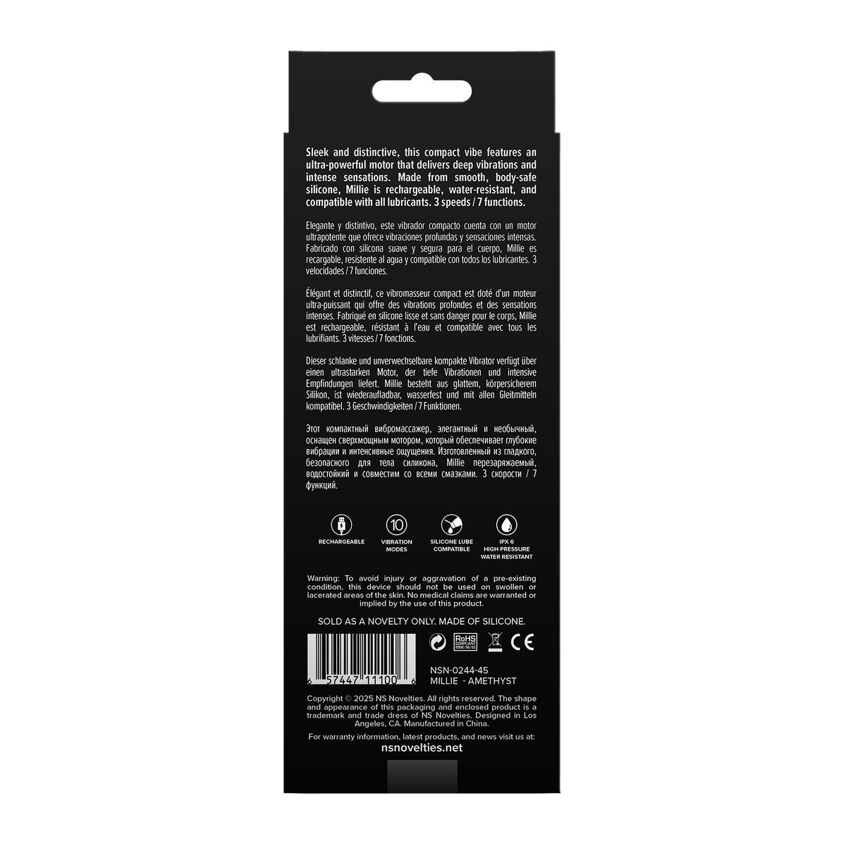 Vibratore NS Novelties Gold-n-Dreams Viola