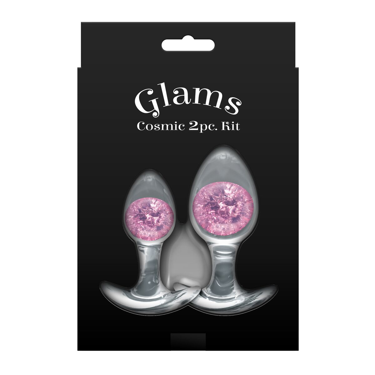 Plug Anale NS Novelties Glams Rosa 2 Pezzi (7 cm) (8 cm)