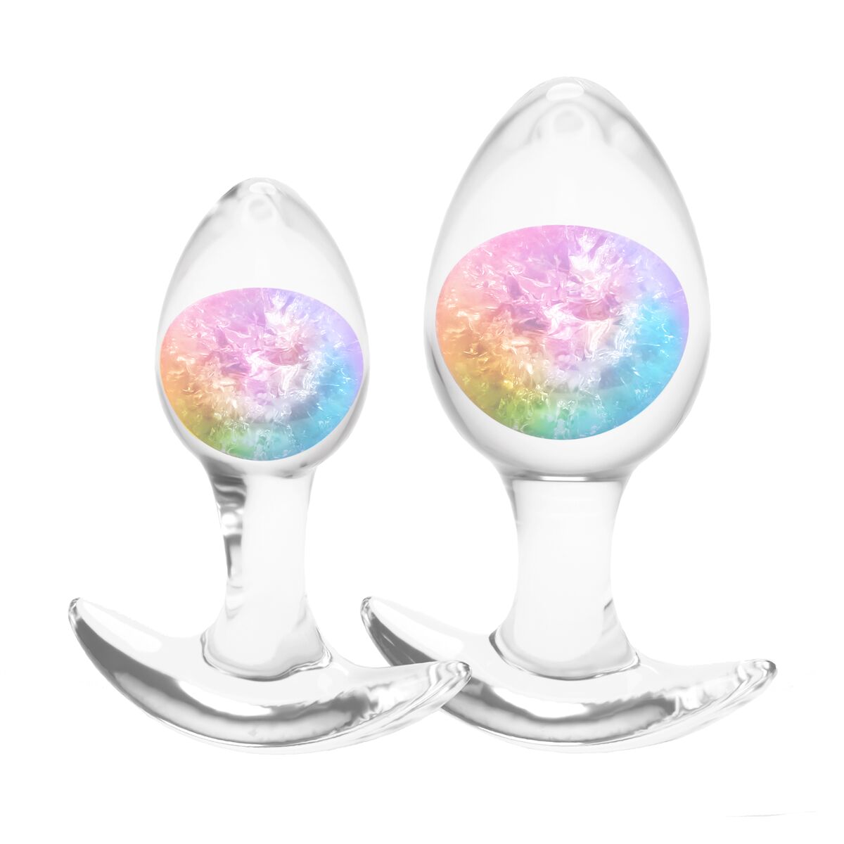 Plug Anale NS Novelties Glams Multicolore 2 Pezzi (7 cm) (8 cm)