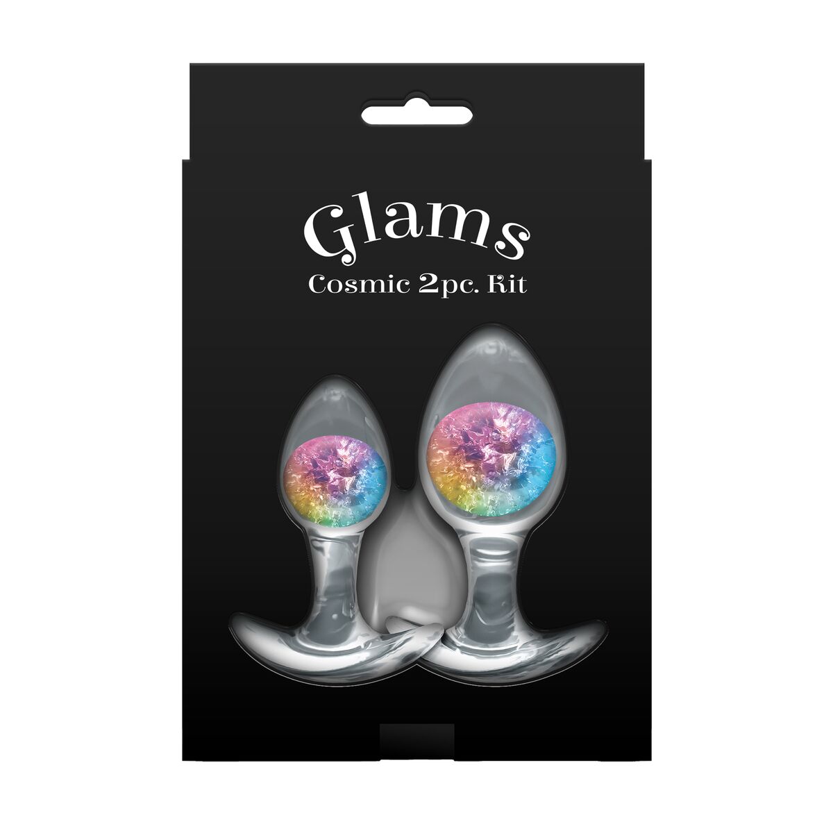 Plug Anale NS Novelties Glams Multicolore 2 Pezzi (7 cm) (8 cm)