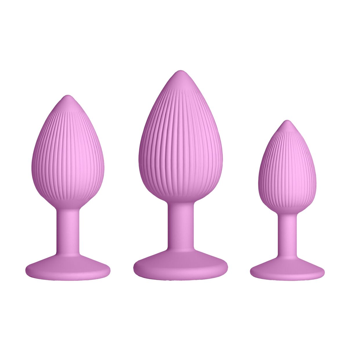 Plug Anale NS Novelties Inya Rosa 3 Pezzi (7,6 cm) (8,5 cm) (6,3 cm)