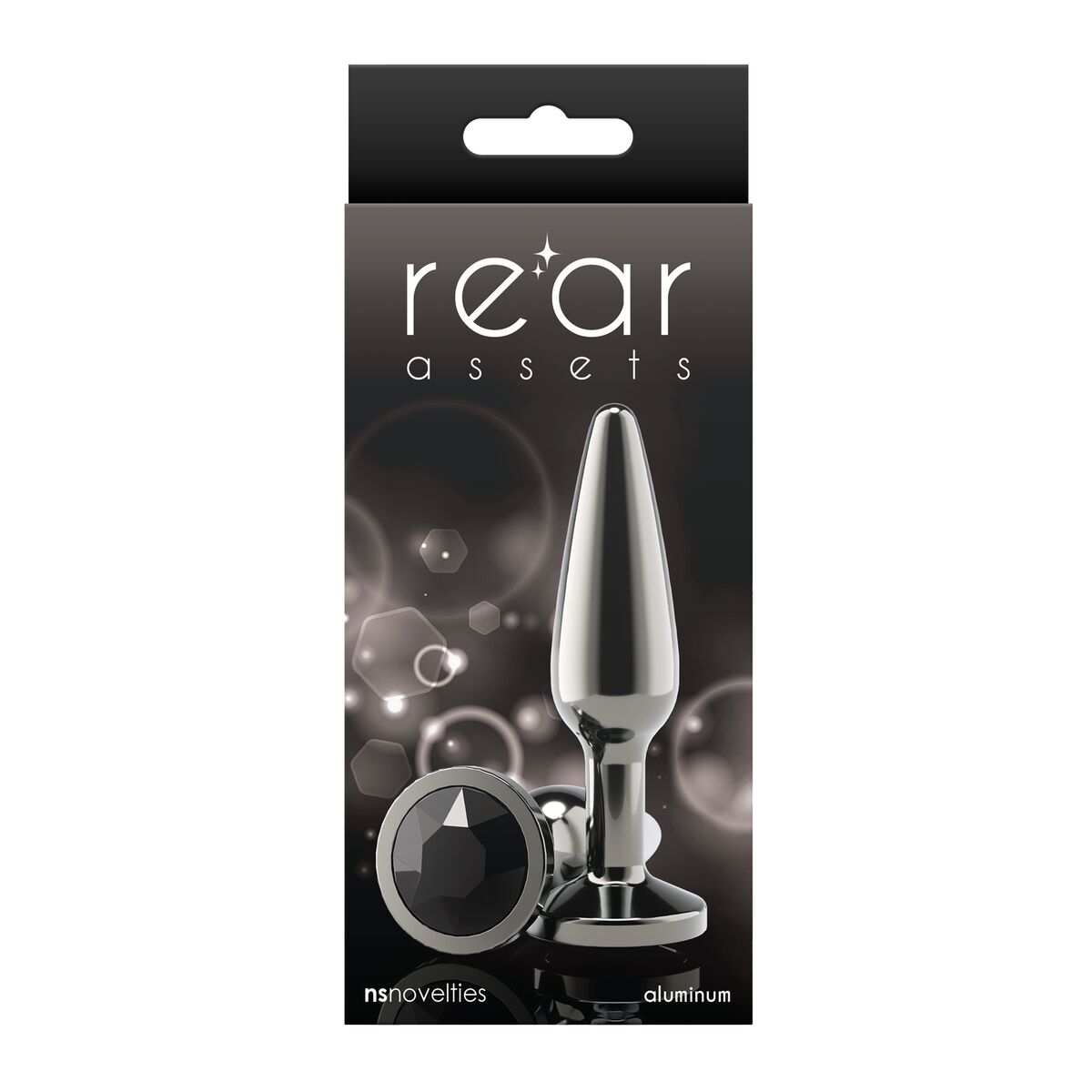 Plug Anale NS Novelties Rear Assets Nero (8,8 cm)