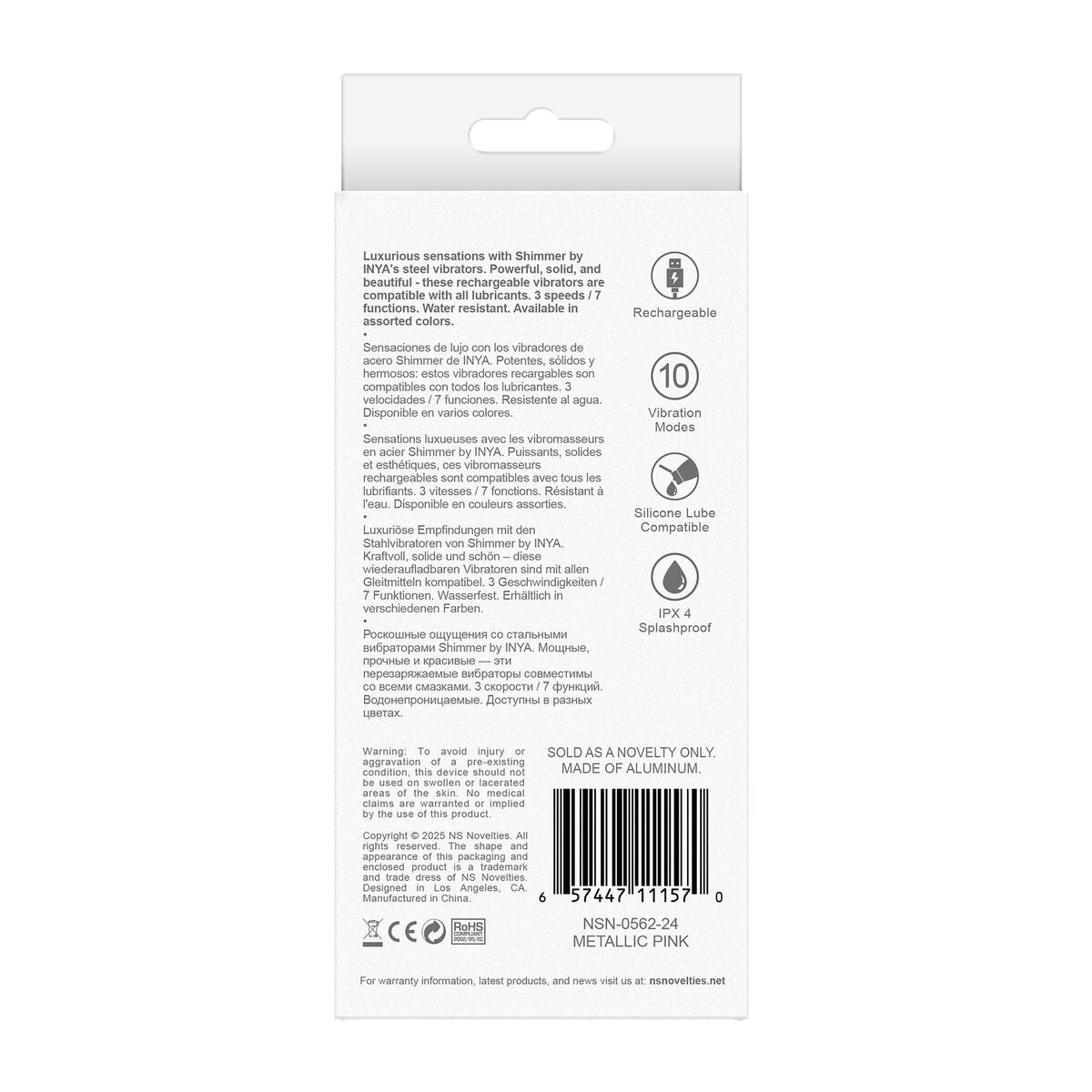 Vibratore Mini NS Novelties Inya Rosa