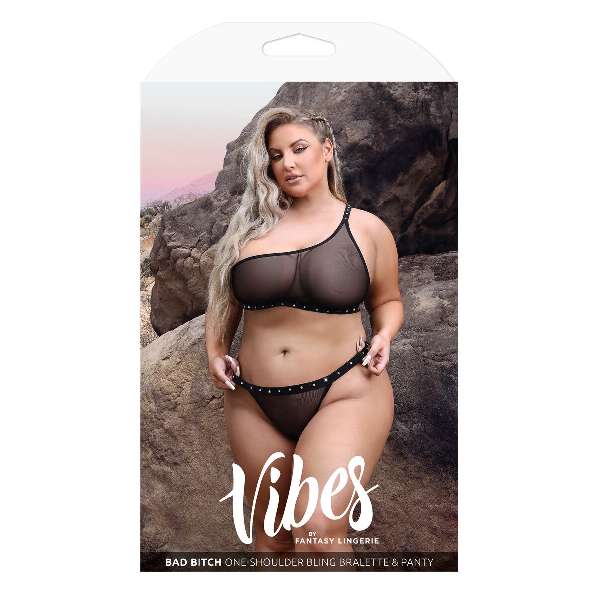 Set di Lingerie Fantasy Lingerie Nero (Queen size)