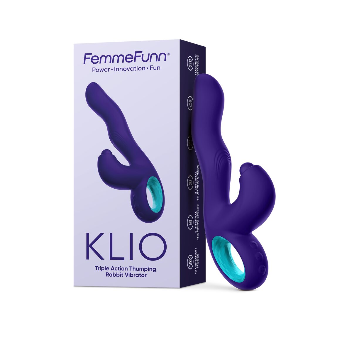 Vibratore per il Punto-G FemmeFunn Klio Viola