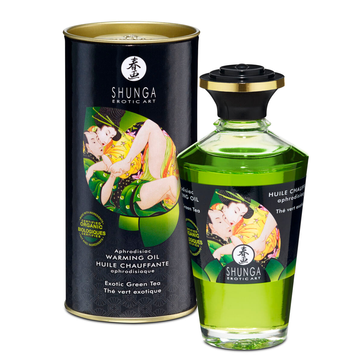 Olio per Massaggio Erotico Shunga 100 ml Tè Verde