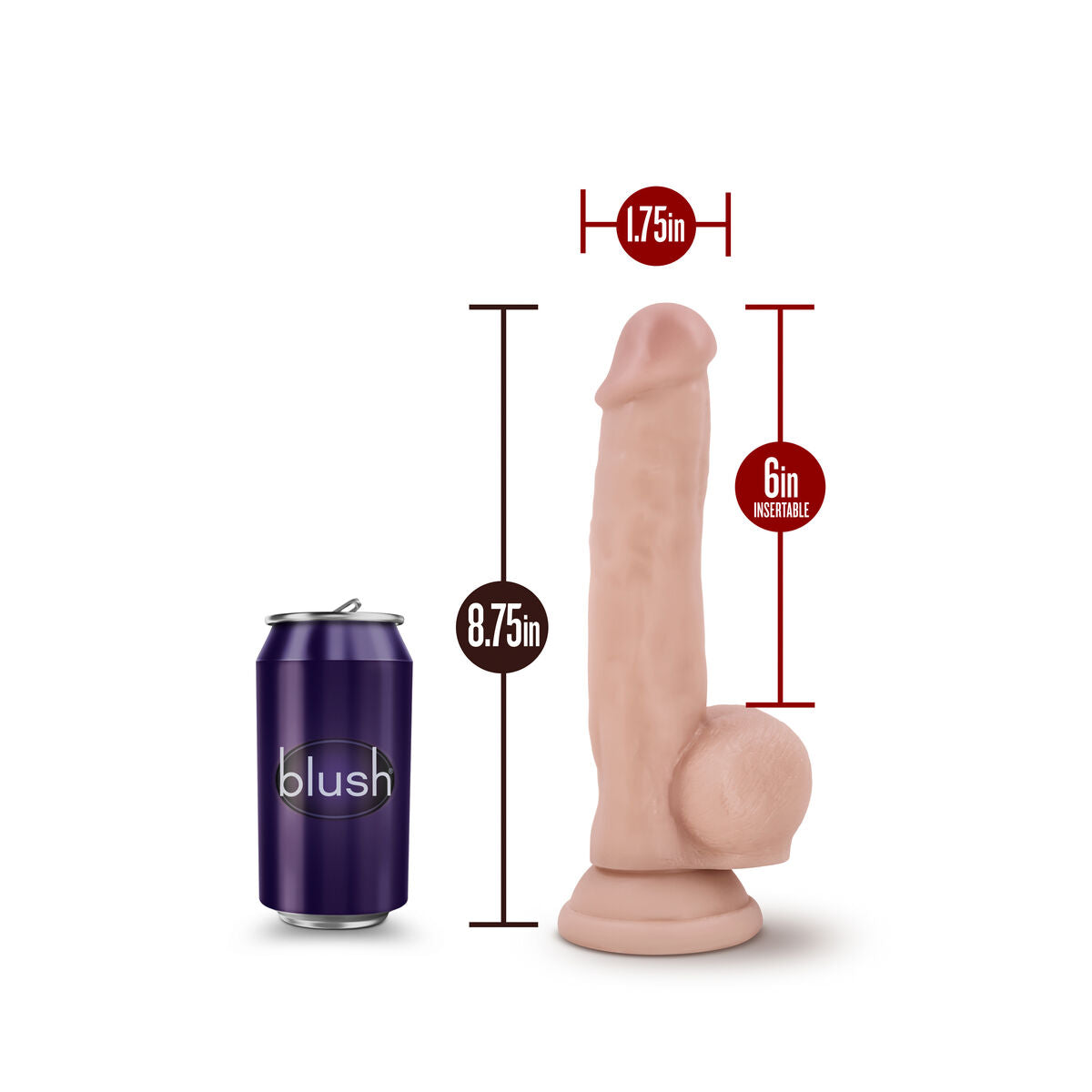 Dildo Realistico Blush Loverboy PVC Ø 4,1 cm