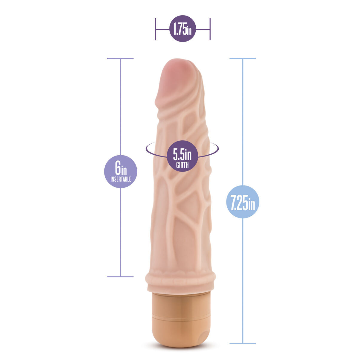 Dildo Realistico Blush Dr Skin PVC Ø 4,4 cm