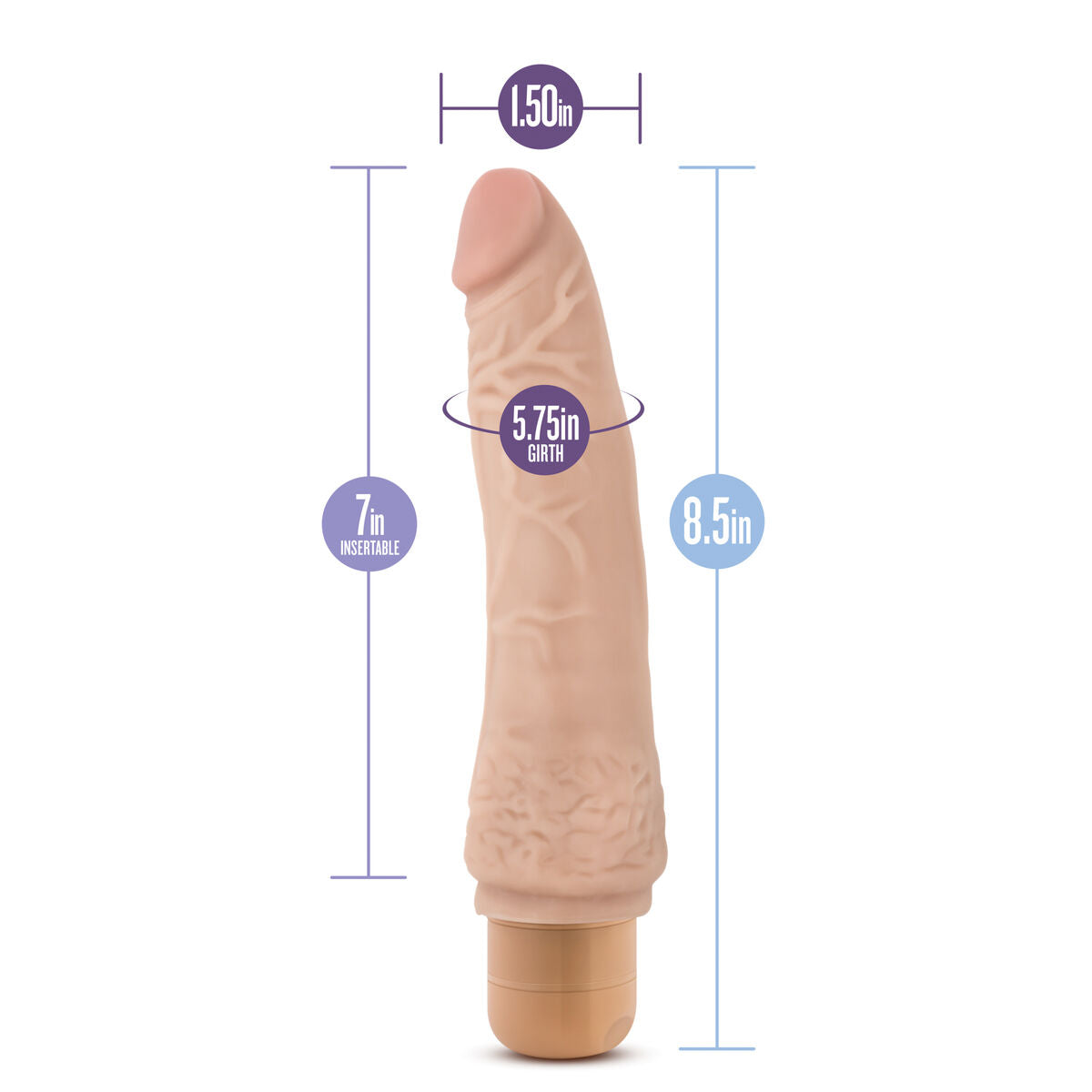 Dildo Realistico Blush Dr Skin PVC Ø 5,4 cm (17,7 cm) (21,5 cm)