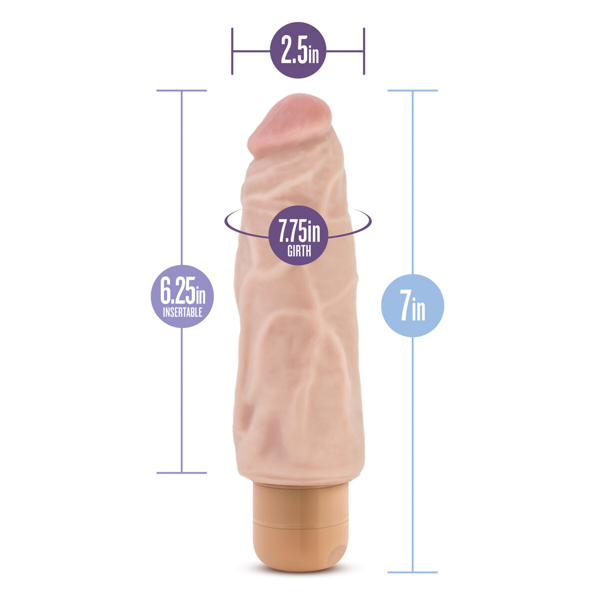 Dildo Realistico Blush Dr Skin PVC Ø 5 cm